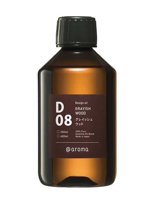 【定期購入・毎月】D08 グレイッシュウッド ピエゾアロマオイル100ml
